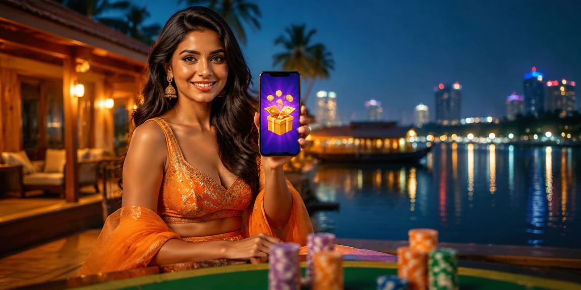 Young Indian woman enjoying online gaming on mobile